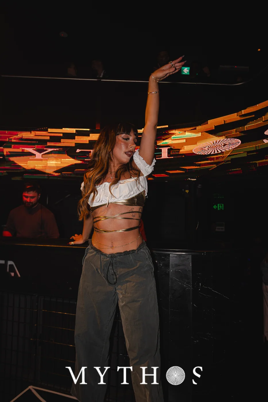 DJ performing at MYTHOS, AURA, 22 August 2025