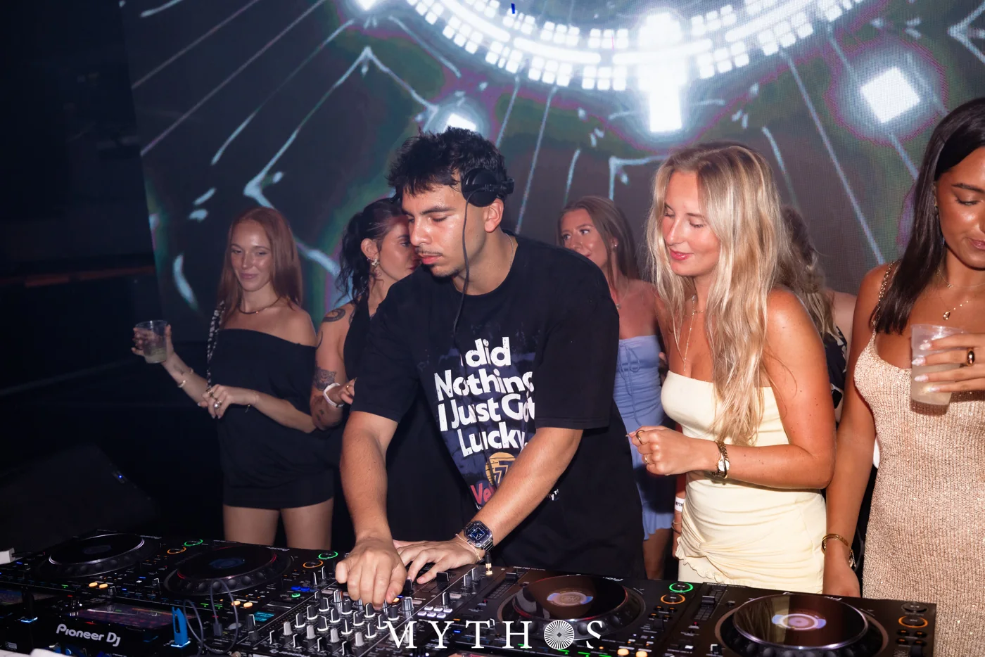 DJ performing at MYTHOS, HOME THE VENUE, 19 December 2025