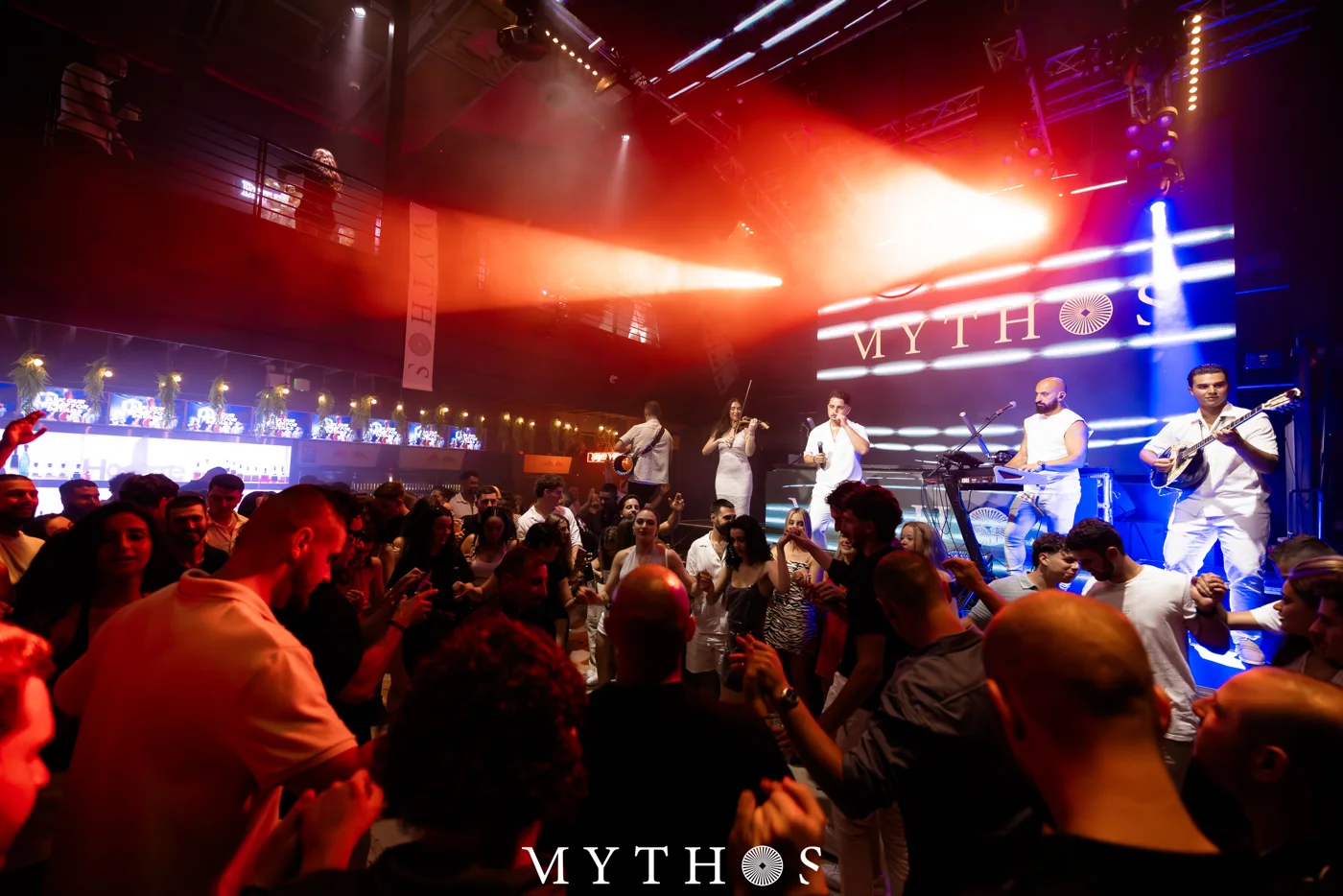 Stage and dance floor at MYTHOS, HOME THE VENUE, 19 December 2025