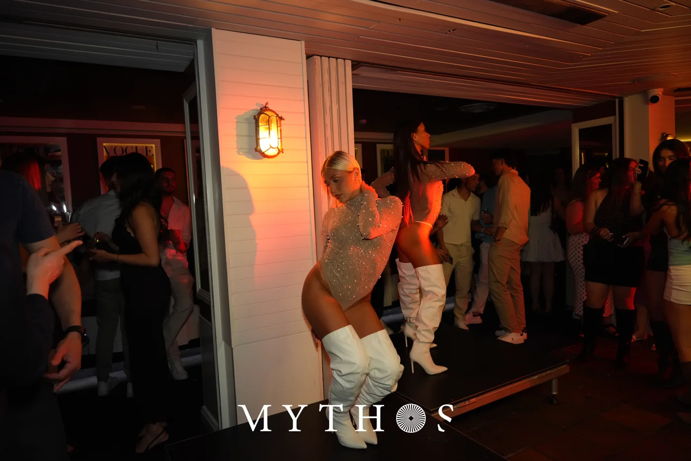 Guests dancing at MYTHOS, PELICANO, 19 September 2026